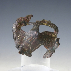 Medieval stud or mount with griffin