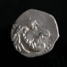 Danubian Celts, Pannonia, AR Tetradrachm, 'Kugelwange' type