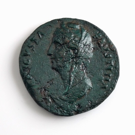 Roman Empire, Faustina (wife Antoninus Pius), Æ Sestertius