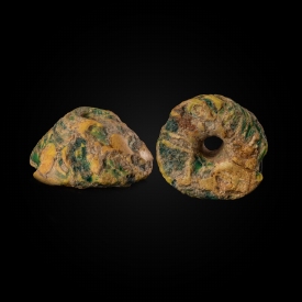 Phoenician glass spindle whorl, rare