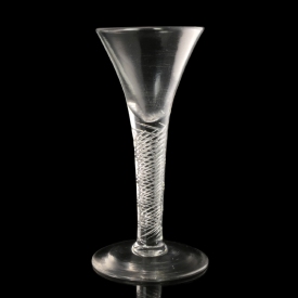 England, Georgian wine glass with air twist stem