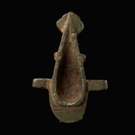 Ancient Roman bronze rare leatherwork thimble - palm tool