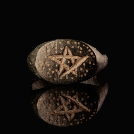 Medieval ring with Pentagram