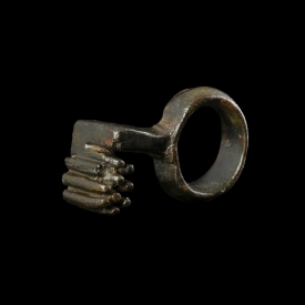 Ancient Roman bronze key ring