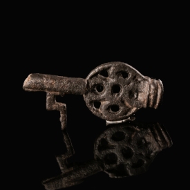 Medieval bronze key