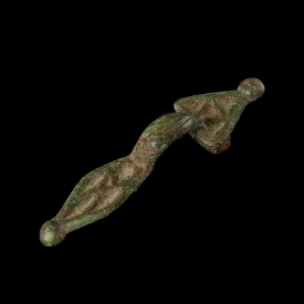 Migration Period, Frankish bronze equal armed brooch
