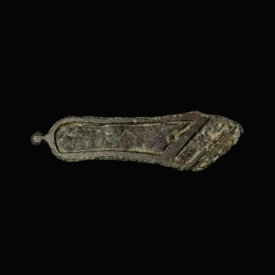 Ancient Roman bronze Sandal fibula brooch