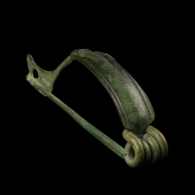 Ancient Roman bronze bow fibula