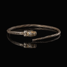 Migration Period, Merovingian / Visigothic silver snake bracelet
