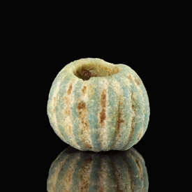 Roman faience melon bead