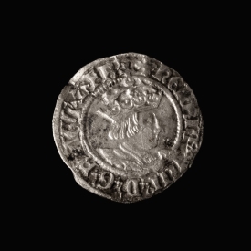 England, AR ½ Groat, struck Canterbury 1526-1532