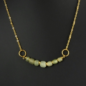 Necklace with Roman glass beads