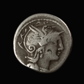 Roman Republic, C. Claudius Pulcher, AR Denarius
