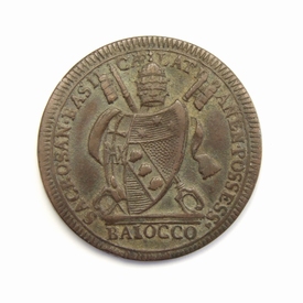 Papal States, Vatican, 1 baiocco 1801