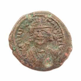 Byzantine Empire, Maurice Tiberius (582-602 AD), ½ Æ follis