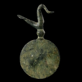 Ancient Greece, bronze pendant with bird