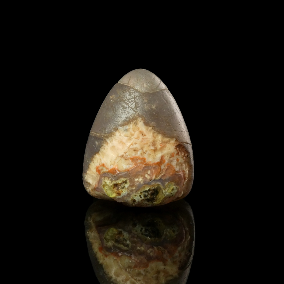 Ancient Domed Chalcedony Board Game Piece