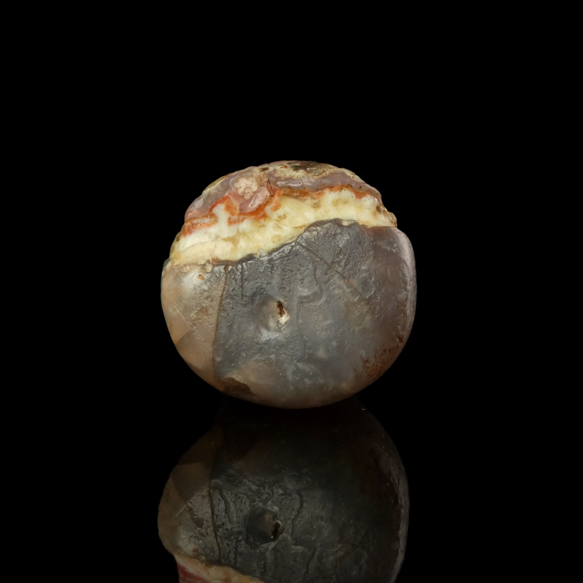 Ancient Domed Chalcedony Board Game Piece