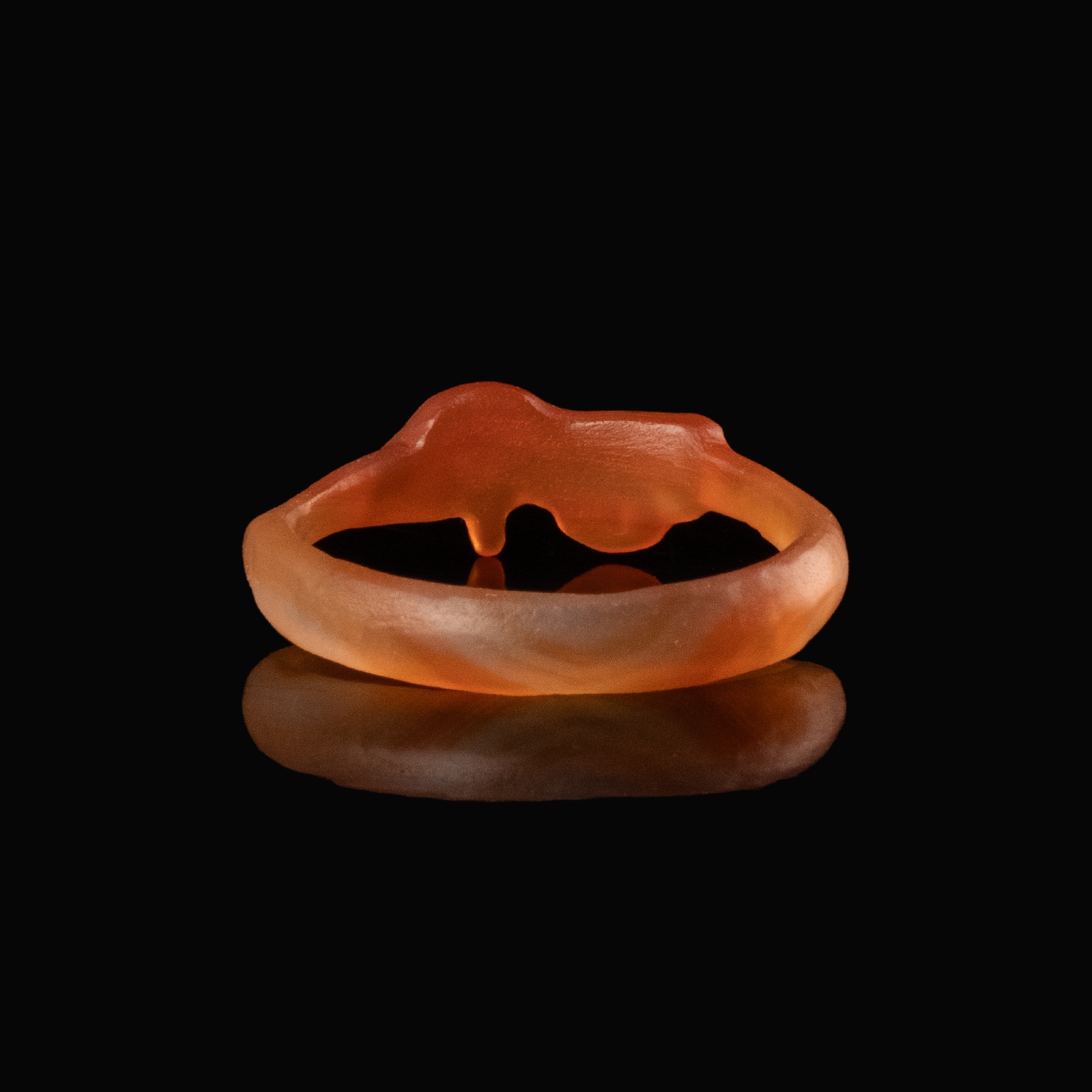 Ancient Egyptian carnelian ring with Eye of Horus