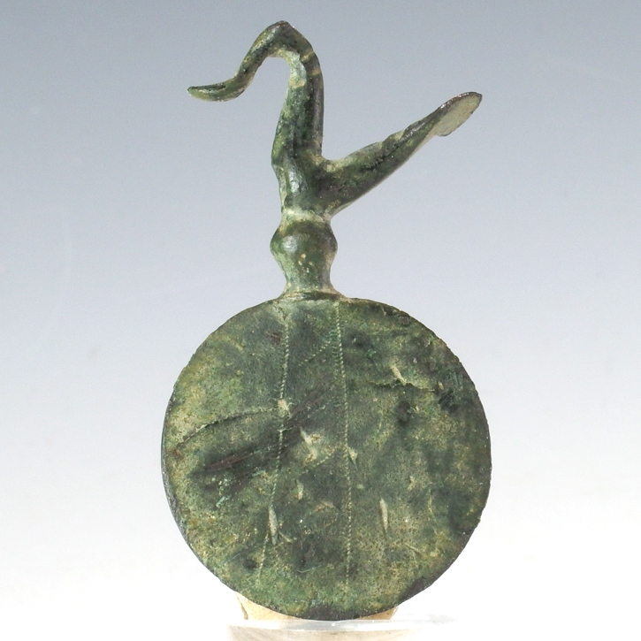 Ancient Greece, bronze pendant with bird