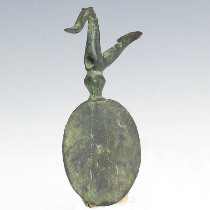 Ancient Greece, bronze pendant with bird