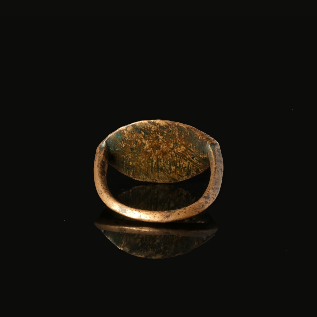 Ancient Greek Hellenistic Signet Ring with Warrior
