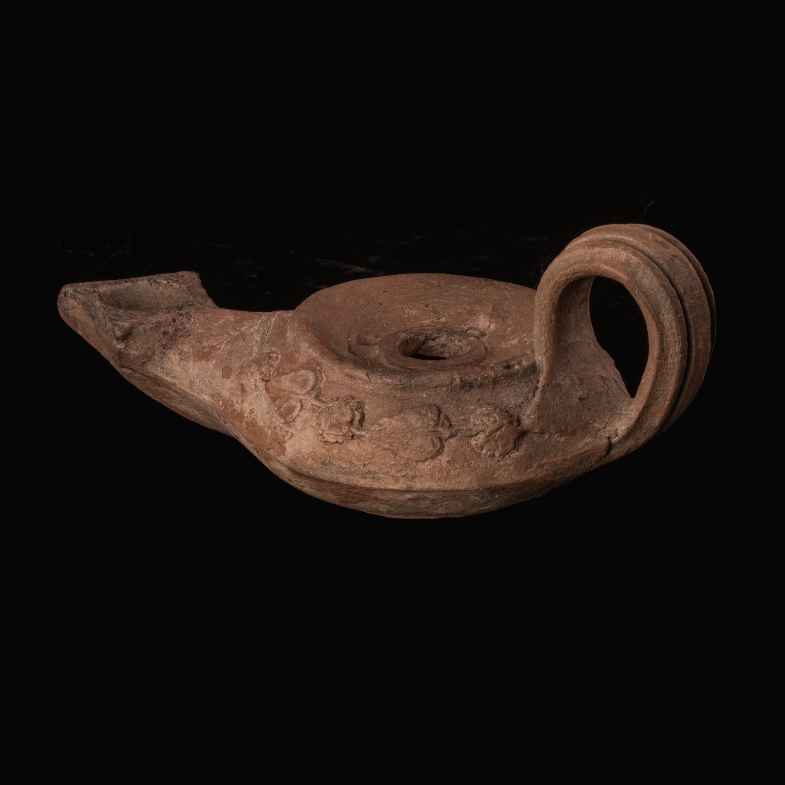 Ancient Greek Hellenistic Terracotta Ephesus-Type Oil Lamp