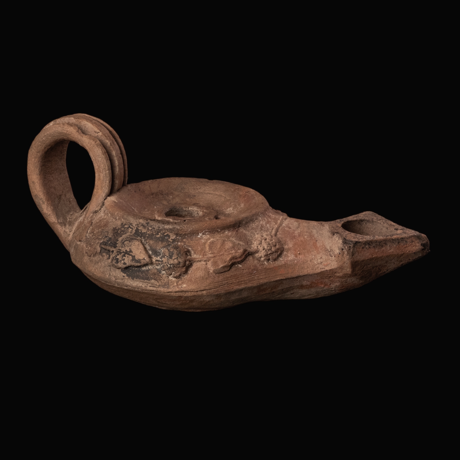 Ancient Greek Hellenistic Terracotta Ephesus-Type Oil Lamp