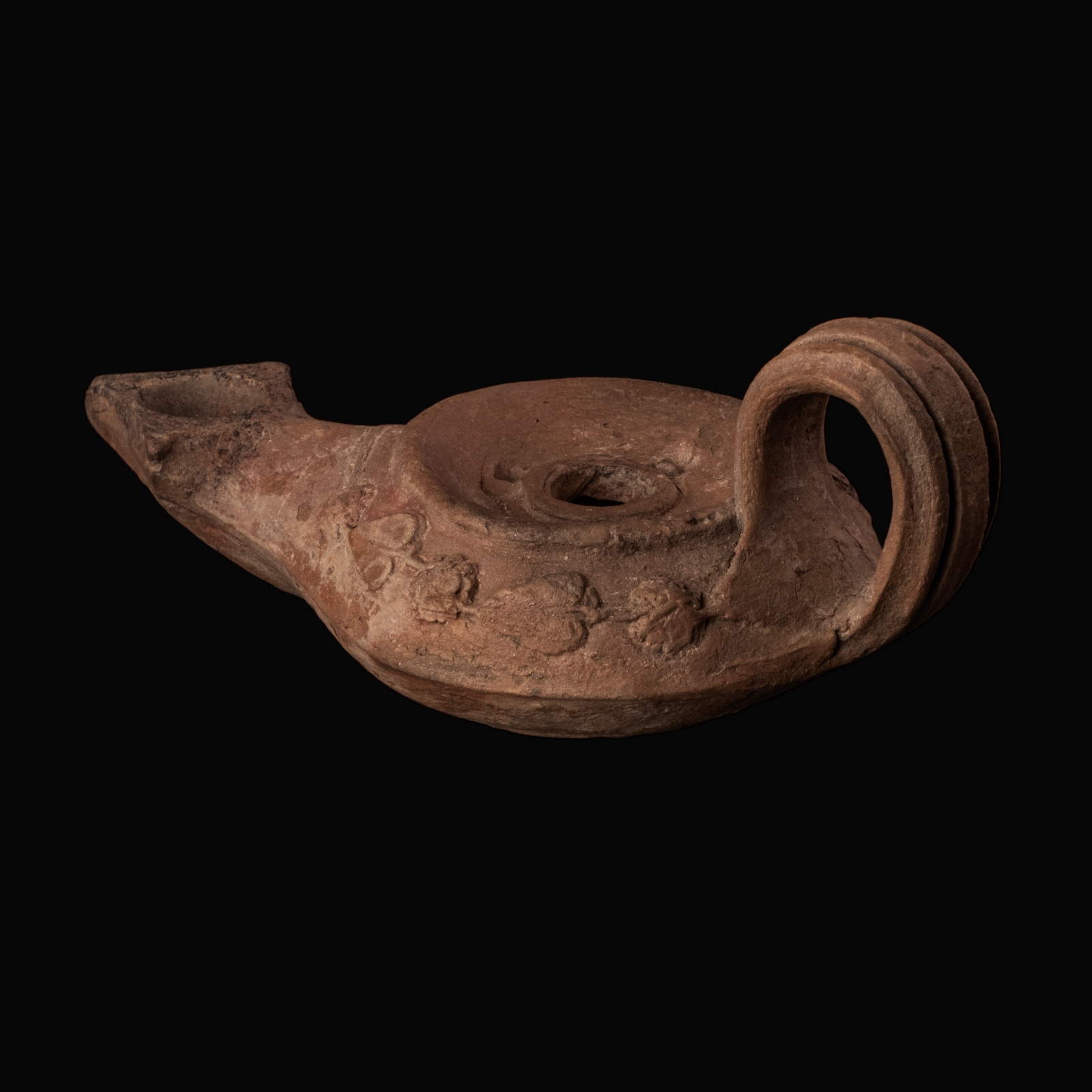 Ancient Greek Hellenistic Terracotta Ephesus-Type Oil Lamp