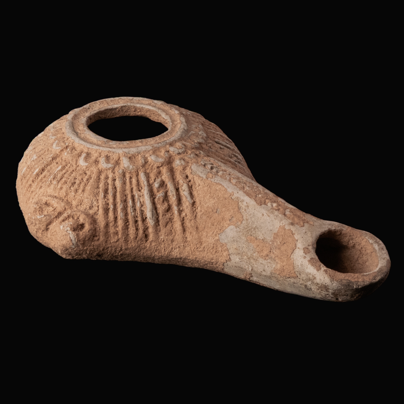 Ancient Greek Hellenistic Terracotta Oil Lamp