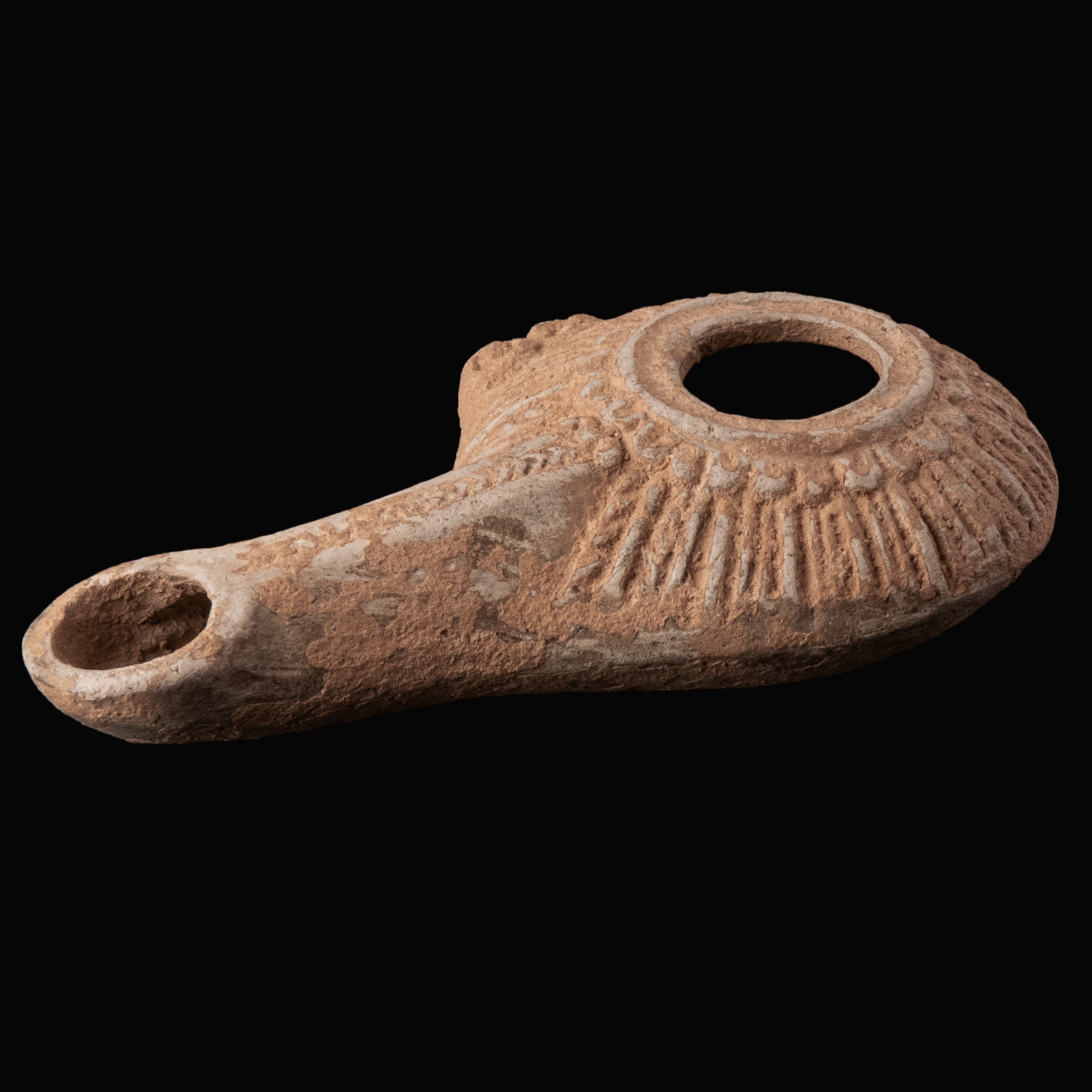 Ancient Greek Hellenistic Terracotta Oil Lamp
