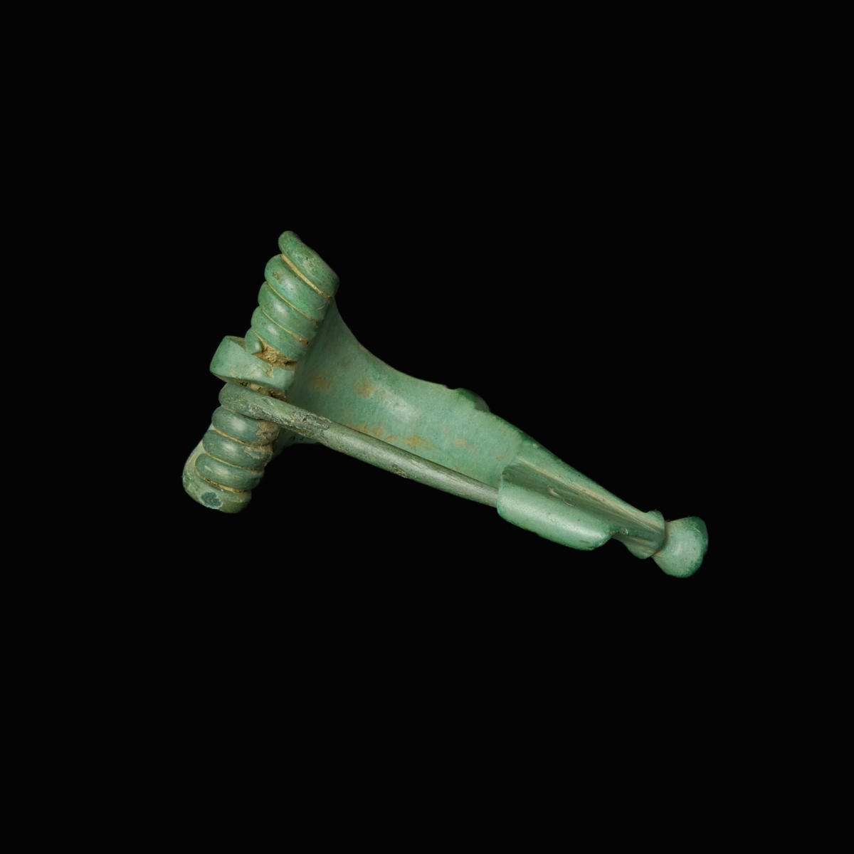 Ancient Roman bronze bow fibula