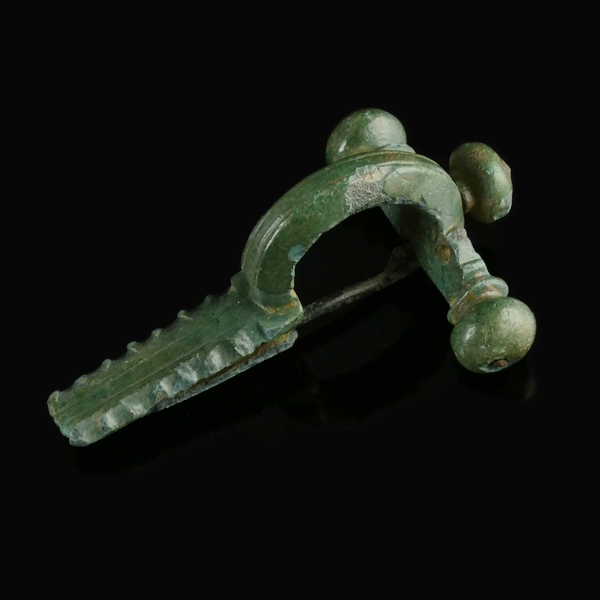 Ancient Roman bronze crossbow fibula