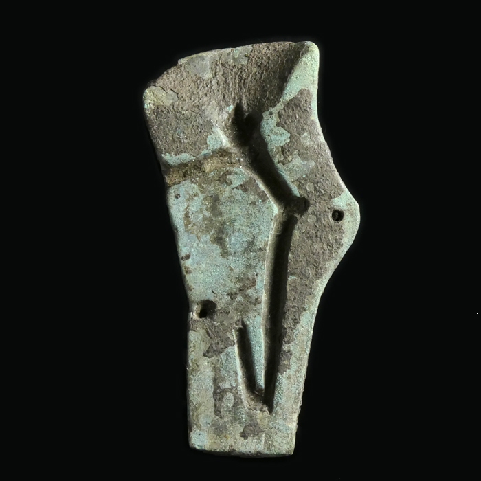 Ancient Roman bronze fibula casting mould, very rare