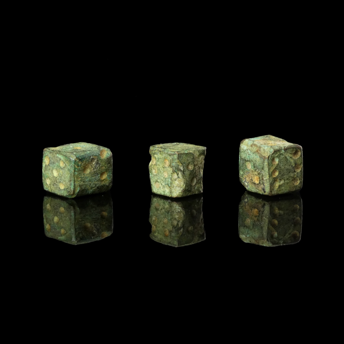 Ancient Roman bronze gaming dice