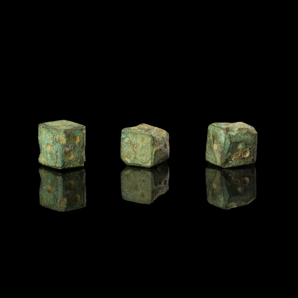 Ancient Roman bronze gaming dice