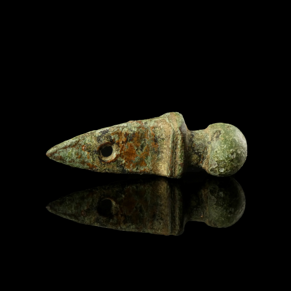 Ancient Roman bronze gladius amulet pendant