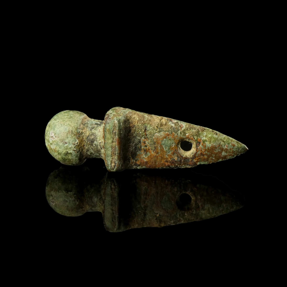 Ancient Roman bronze gladius amulet pendant