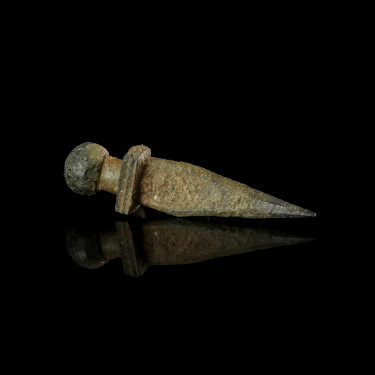 Ancient Roman bronze Gladius amulet