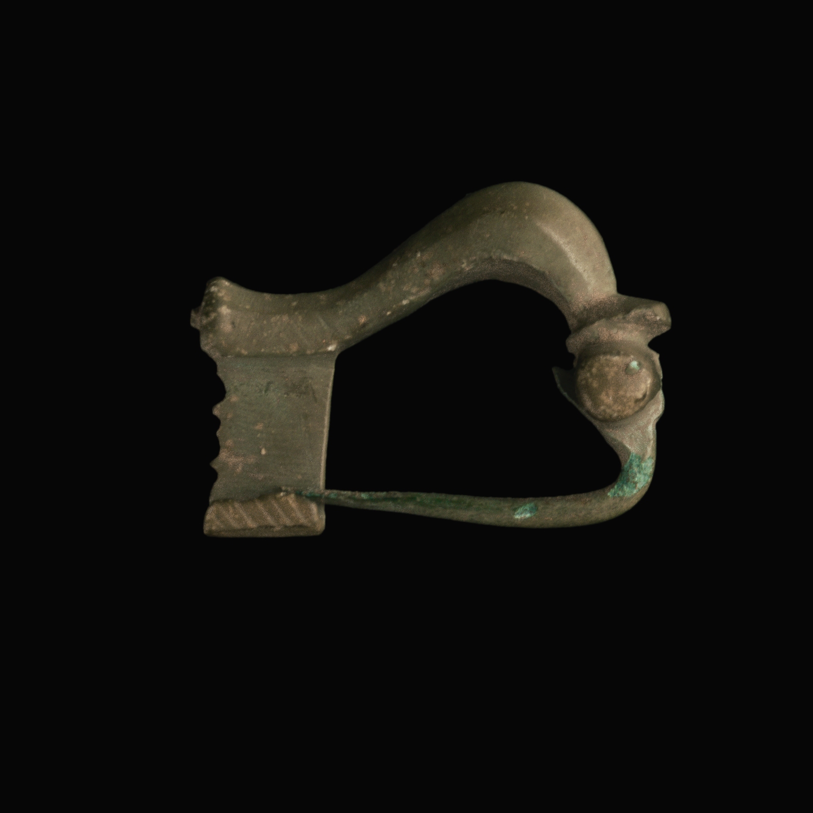 Ancient Roman bronze knee-type fibula