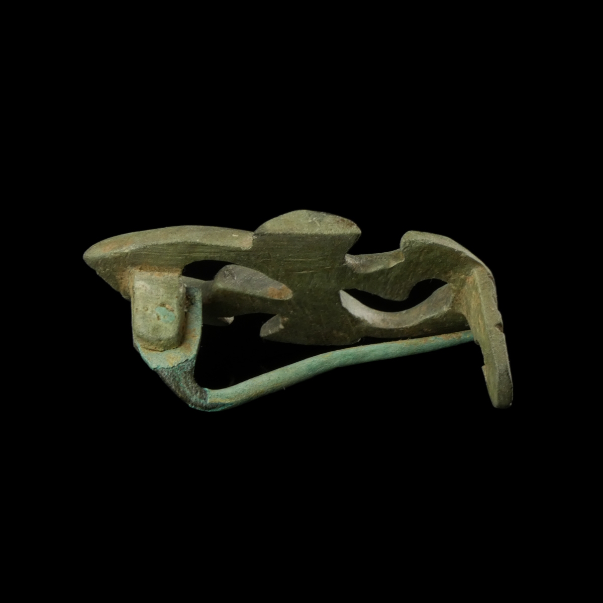 Ancient Roman bronze openwork fibula
