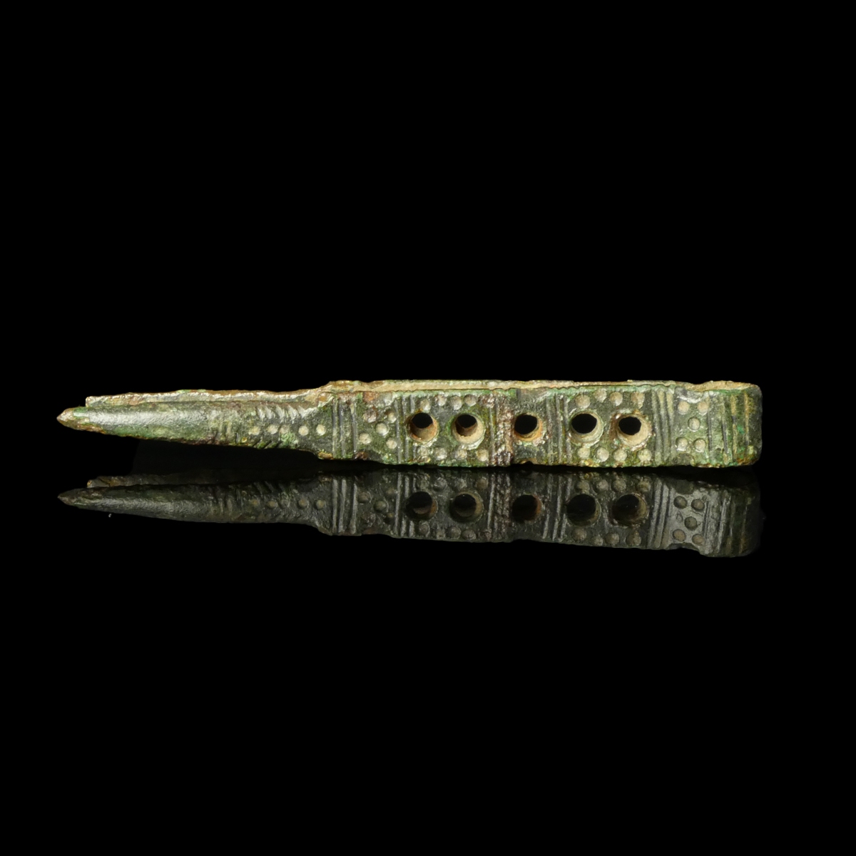 Ancient Roman bronze openwork tweezers