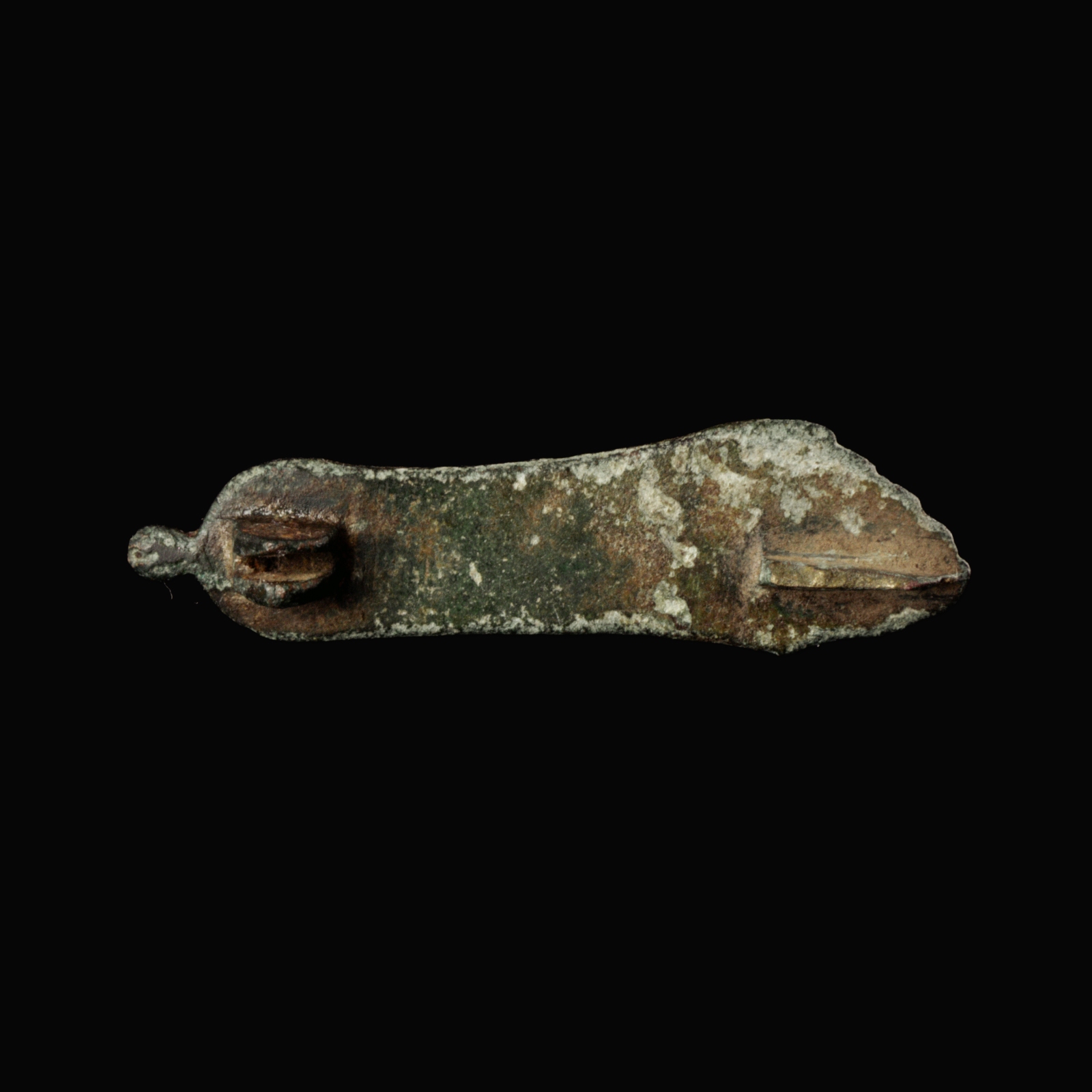 Ancient Roman Bronze Sandal-Shaped Fibula