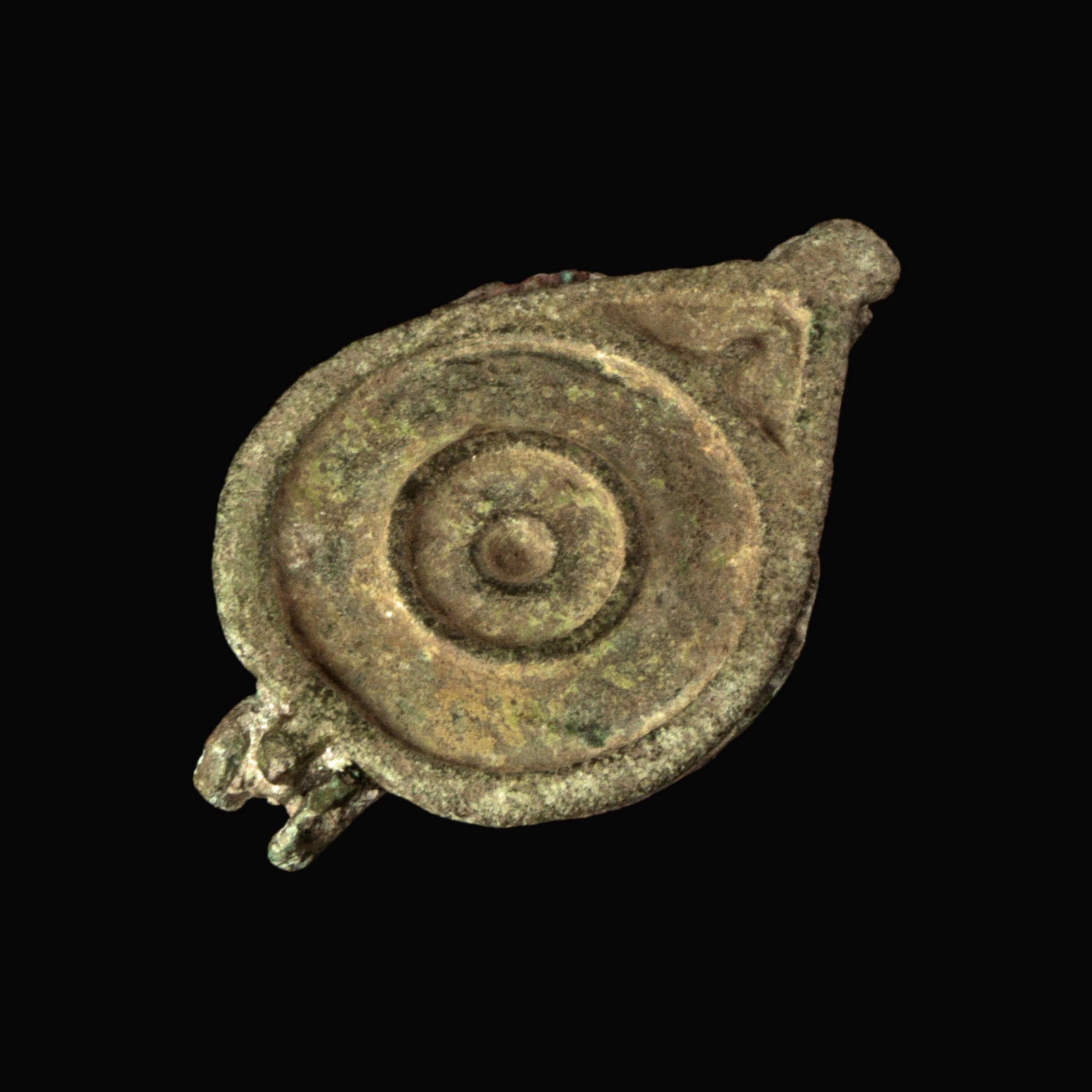 Ancient Roman bronze seal box