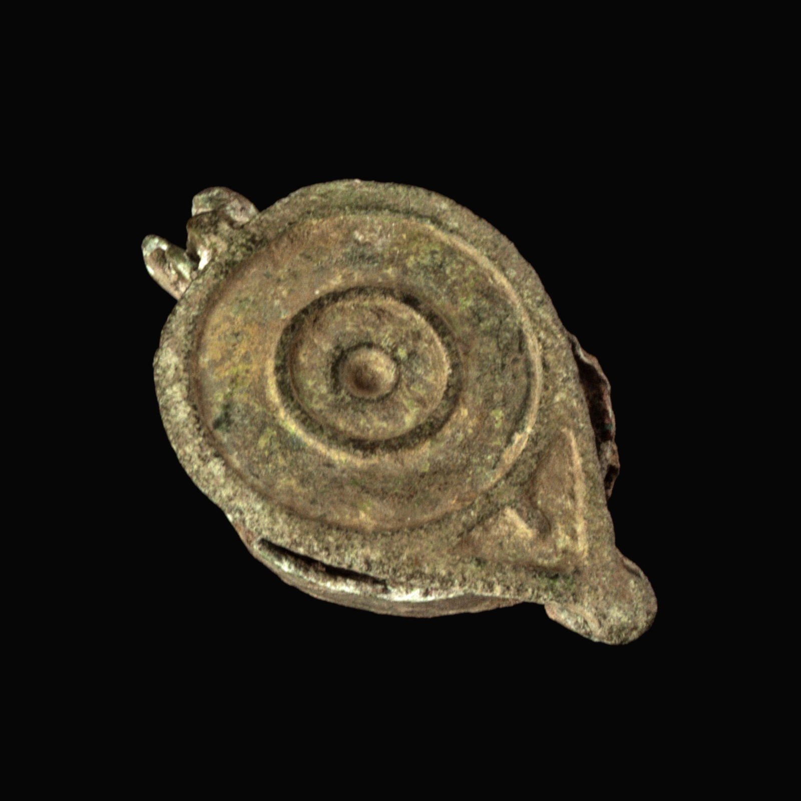 Ancient Roman bronze seal box