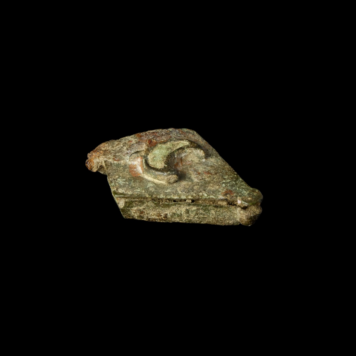 Ancient Roman bronze seal box