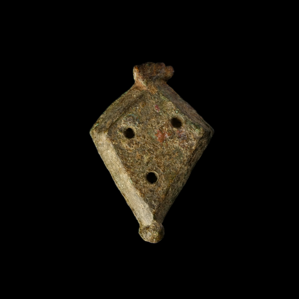 Ancient Roman bronze seal box
