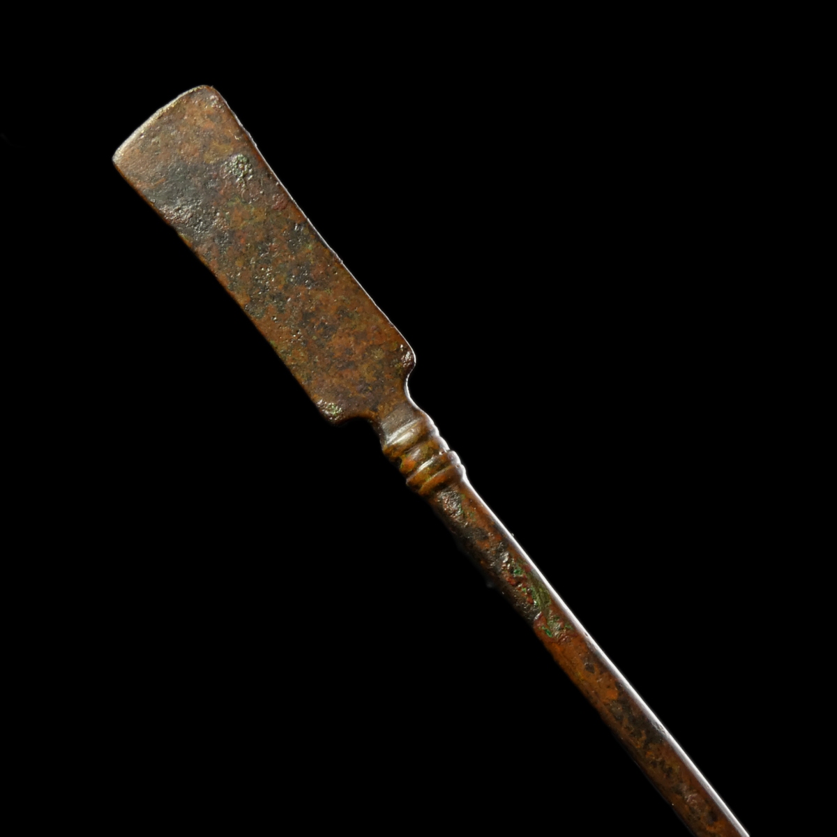 Ancient Roman bronze spatula probe