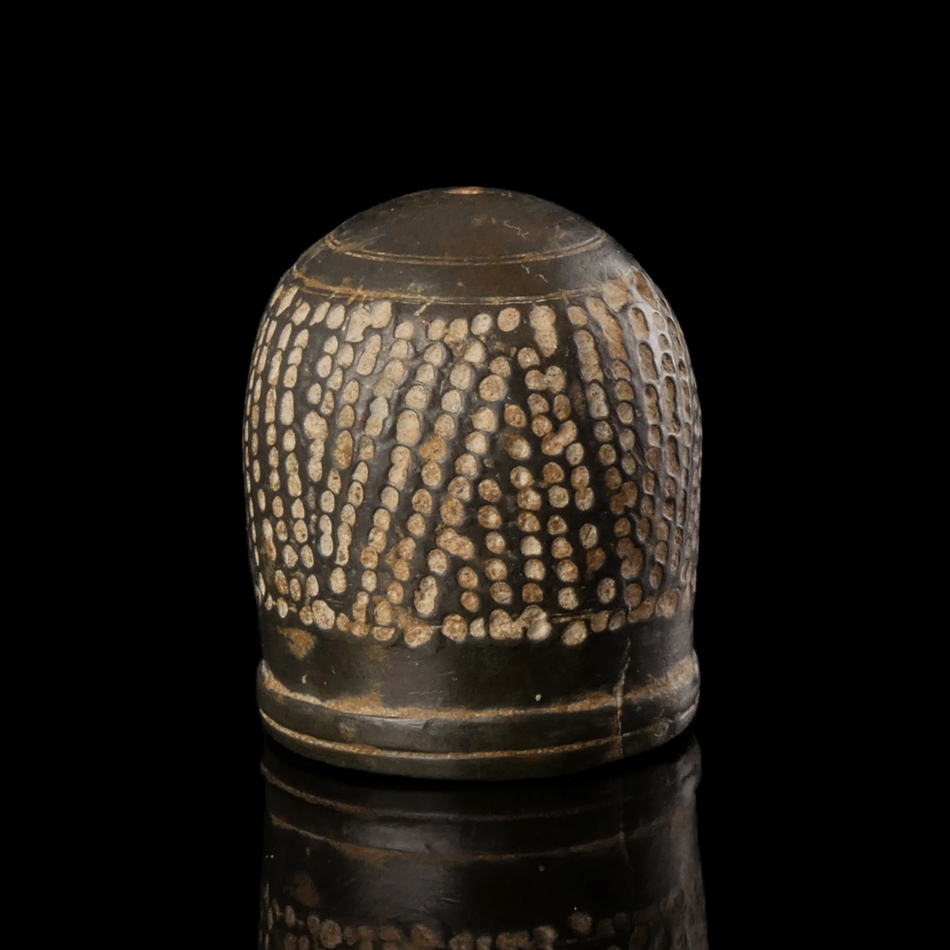 Ancient Roman bronze thimble