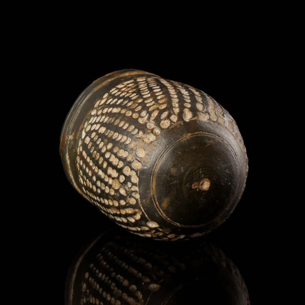 Ancient Roman bronze thimble